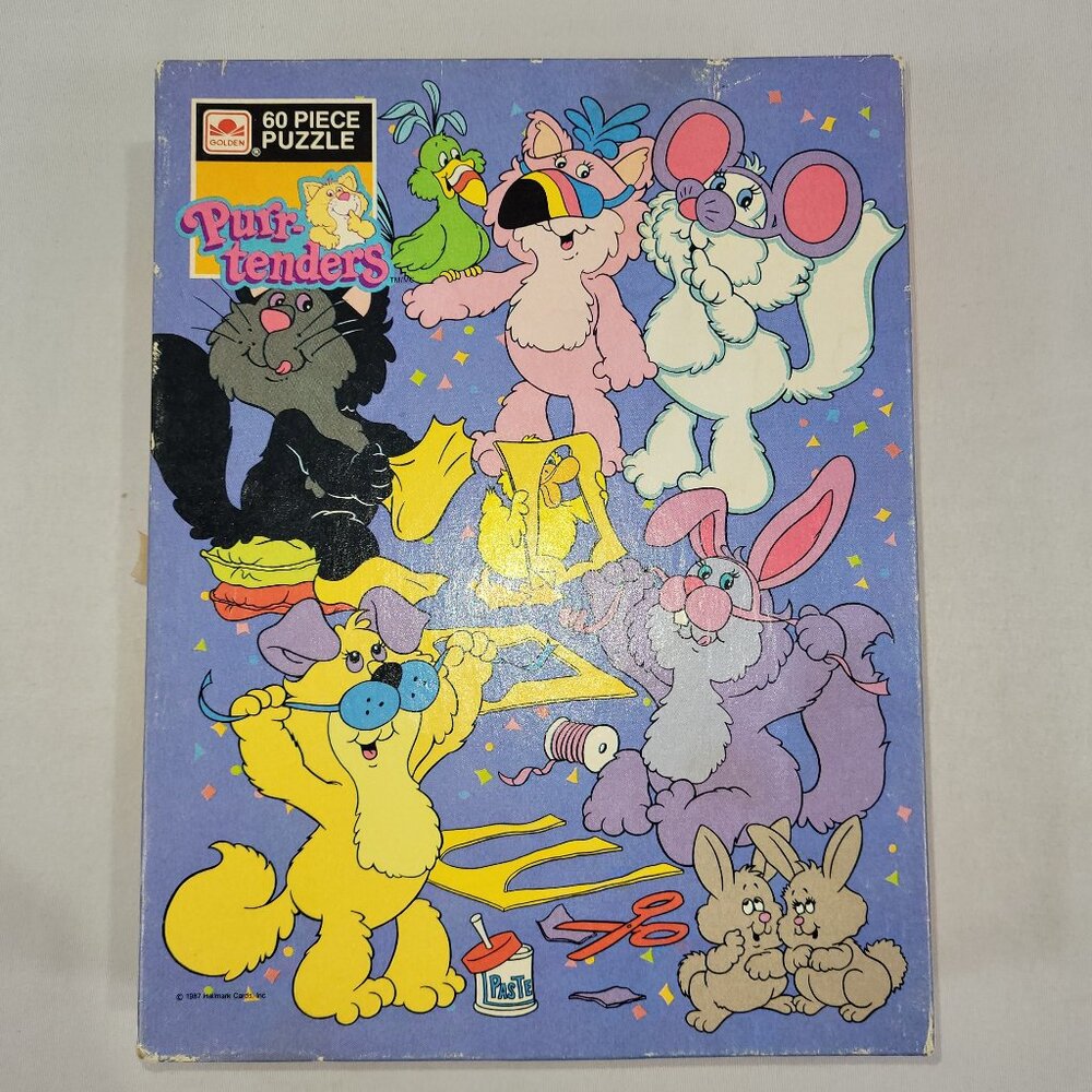 Purr-Tenders 60 Piece Vintage 1987 Jigsaw Puzzle by Golden
